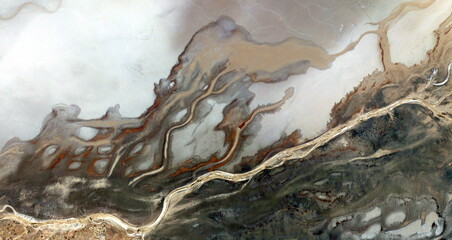 war winds, United States, abstract photography of relief drawings in  fields in the U.S.A. from the...