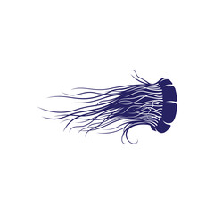 Jellyfish design vector illustration, Creative Jellyfish logo design concepts template, icon symbol