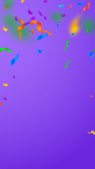 Fototapeta premium Streamers and confetti. Festive streamers tinsel a