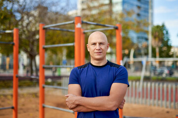 Portrait of a man on a street spot