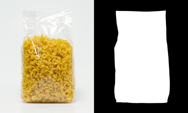 Transparent plastic pasta bag insalatonde