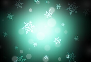 Dark Green vector layout in New Year style.