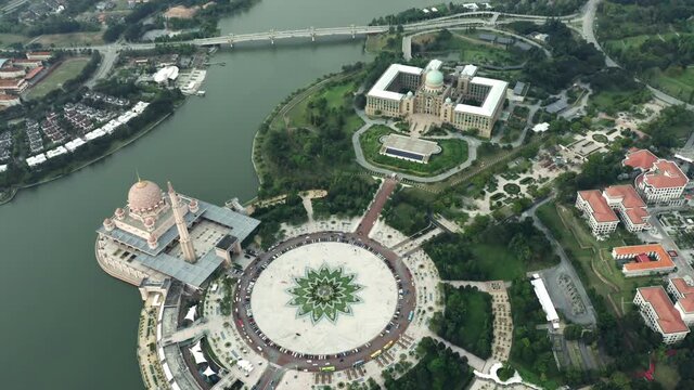 Aerial of Perdana Putra, Dataran Putra and surrounding area, Putrajaya
