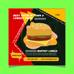 Restaurant Social Media Banner Design