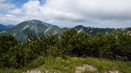 Fototapeta premium Heimgarten mountain ridge in Bavaria, Germany