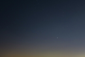 Fototapeta na wymiar The Great Conjunction of Jupiter and Saturn seen over Dubai on 21.12.2020.