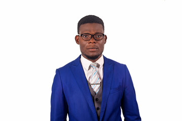 close up of a handsome businessman in suit