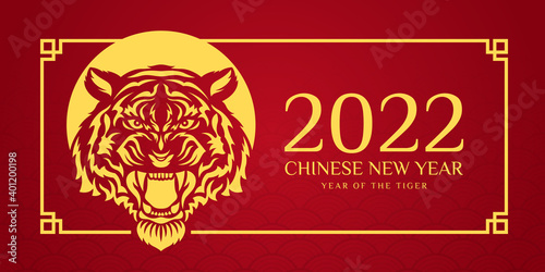 Chinese New Year 22 Year Of The Tiger With Gold Head Roaring Tiger Zodiac Sign In China Frame On Red China Texture Background Vector Design Wall Mural Ananaline Chinese New Year 22 Year Of The Tiger With Gold Head Roaring Tiger Zodiac Sign In China Frame On Red China Texture Background Vector Design Wall Mural Ananaline