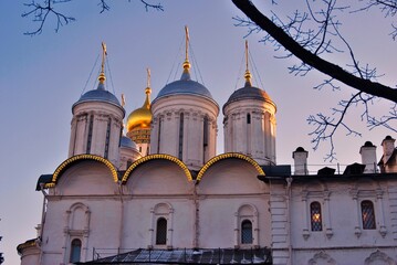 Twelve apostles church of Moscow Kremlin. Color photo