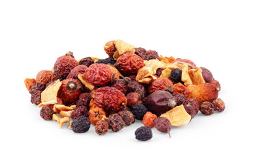 Group of different dried fruits and nuts