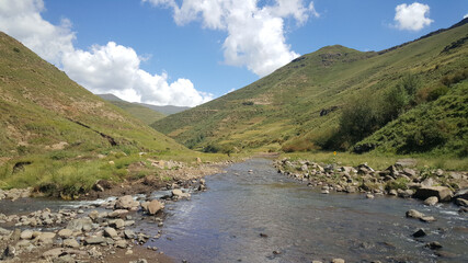 River in Lesotho Africa