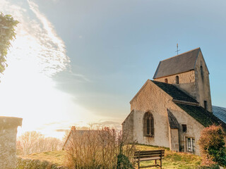 France, Saone et Loire, church of Uchon, Parc Naturel Regi