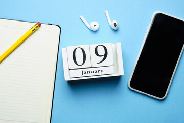 ninth day of winter month calendar january