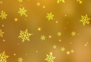 Dark Yellow vector layout in New Year style.