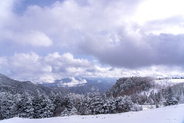 Fototapeta na wymiar 【冬イメージ】厳冬期の雪原
