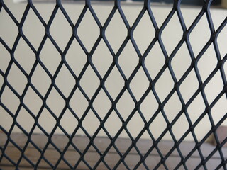 Barbed wire of basketball court design for in and out concept