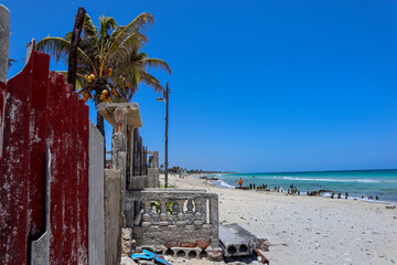 Beach house entrance