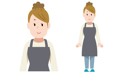 主婦のイラスト素材