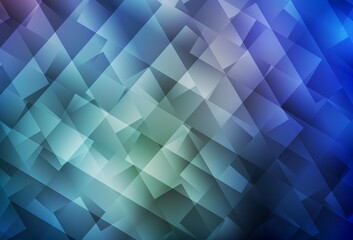 Obraz premium Light BLUE vector template with rhombus.