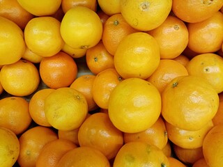 Orange in a market