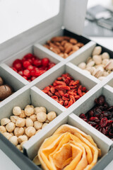 Collection of different varieties of nuts