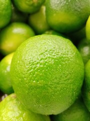 limes on a market stall