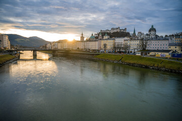 sunrise in salzburg