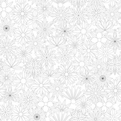 Coloring page graphic flowers pattern