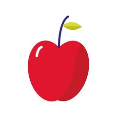 apple fresh fruit isolated icon