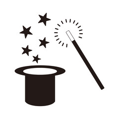 magic wand icon vector template