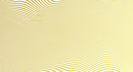 Abstract gold luxurious wave line background - simple texture for your design. gradient background. Modern decoration for websites, posters, banners, EPS10 vector