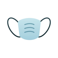 medical mask accessory line style icon