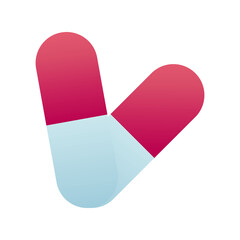 medicine capsules drugs line style icon