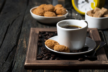 sweet breakfast with coffee