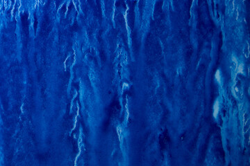 Abstract hand painted blue watercolor splash on white paper background, Creative Design Templates