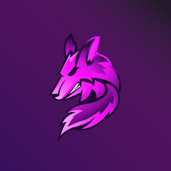Wolf head logo design