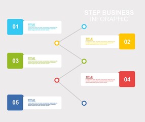 business step infographic illustration design