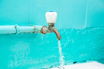 water tap open water flowing