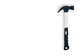 Hammer on a white background. Hammer seamless pattern.