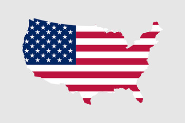 Map United States national flag icon