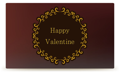 フレーム素材、豪華でエレガントなゴシックフレーム、ハッピーバレンタイン