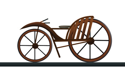 Fototapeta premium improved model of first bike, 1839-1840.