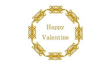 フレーム素材、豪華でエレガントなゴシックフレーム、ハッピーバレンタイン