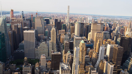 Fototapeta na wymiar The amazing view of the city from New York city, United States