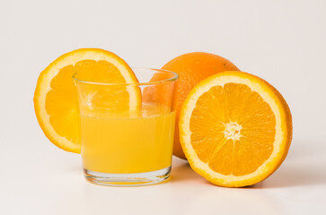 oranges on white