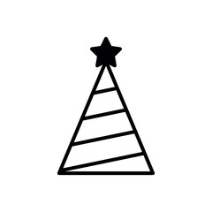 Christmas tree vector icons set