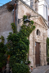 Monopoli, Italy - September 04, 2020 : View of Chiesetta Rettoria San Vito martire