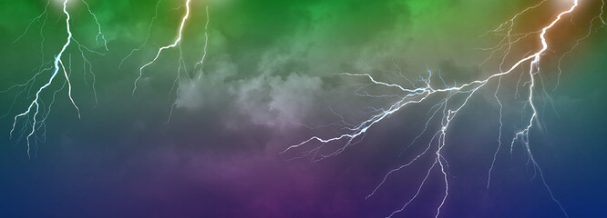 Lightning, thunder cloud dark cloudy sky