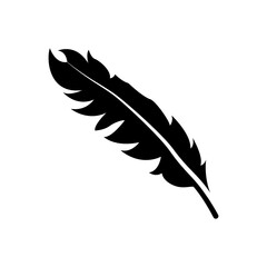 Obraz premium feather icon vector illustration design