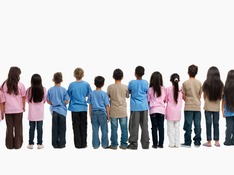 Children in a line